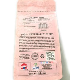 Himalayan Chef Pink Salt Fine Stand Up Bag w/Window,100% Pure Natural Himalayan Pink Salt - 1 LBS