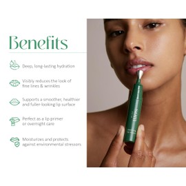 SŌM Skin Exosome Lip Serum | Hydrating & Anti-Aging Lip Formula, Reduces Fine Lines & Wrinkles, Microbead Exfoliation, Plumps & Nourishes