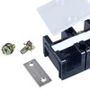 DIANQI 1 Pack Terminal Block, 200A 3 Positions Dual Row