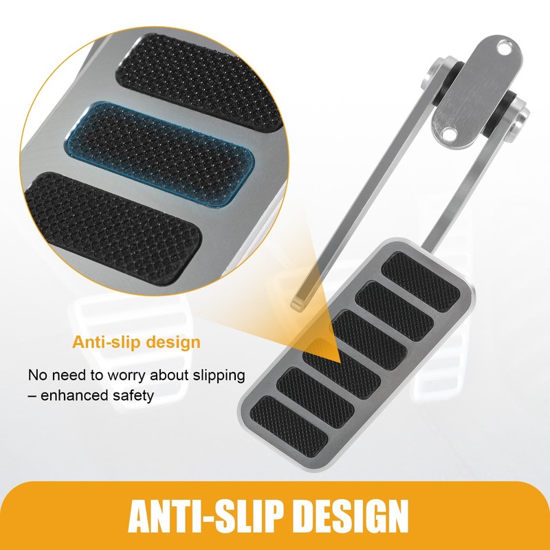 RADHLBNIU Universal Aluminium Accelerator Pedal 24" with 36" Stainless Steel