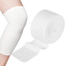 Tubular Elastic Bandage Size D Stockinette Tubing Reusable Elastic Bandage Sleeve Compression Wraps for Arms Lower Legs 3" x 8.74 yd