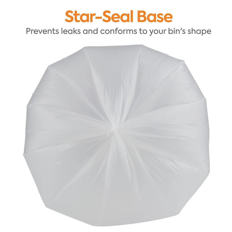 Coastwide 16 Gallon Trash Bag, 24" x 33", High Density,