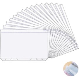 LBYHZS 12 Piezas Organizador de Dinero, Organigastos, Carpeta A6 para Billetes, Organizador de Dinero Tipo Agenda, Organigastos Tipo Cartera, Ligero y Portátil, Ideal para Oficina, Escuela O Viaje