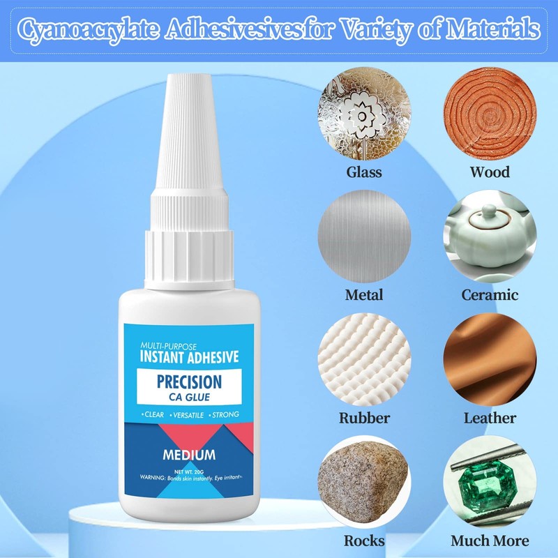 Medium CA Glue Adhesive for Metal and Stones - Quick