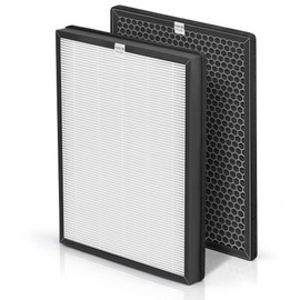 AP-B102 Replacement Filter Set Compatible with Alexapure Breeze Air Pur ifier Filters Replacement AP-B102 and 3049 3-IN-1 Air Cleaner for Home 1X H13 True HEPA and 1X Activated Carbon Filters