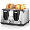 Keenstar Toaster 4 Slice, Bread Toaster with Dual Control Panels