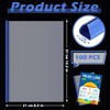 Thenshop 100 Pcs Clear Report Covers with Sliding Bars Sliding