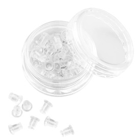 Rubber Earring Backs Soft Clear Earring Backings for Studs Hypoallergenic Silicone Earrings Backs Stopper Replacement for Women (30 Pcs)