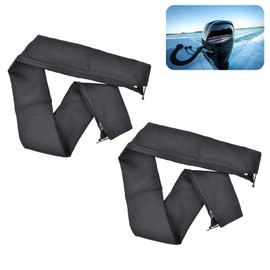 Zesugo 48-Inch Trolling Motor Cable Sleeve, Black Zippered Rigging Organizer and Protector (2-Pack)