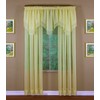 Today's Curtain Emelia Original Voile Panel 63", Yellow, 60" W