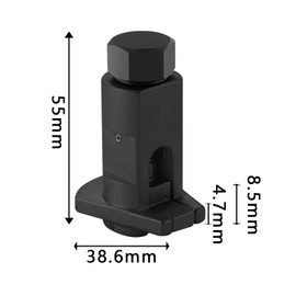 Wjelet Hydraulic Shock Absorber Removal Tool,Universal Claw Ball Head Swing Arm Suspension Separator,Strut Spreader Tool for Shock Absorber Horn Separator (Black)