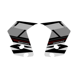 Az Graphishop Mudguard Sticker Compatible with KTM 1290 Super Adventure S 2023-2024 ADPAF-1290SAS-23 (Silver)