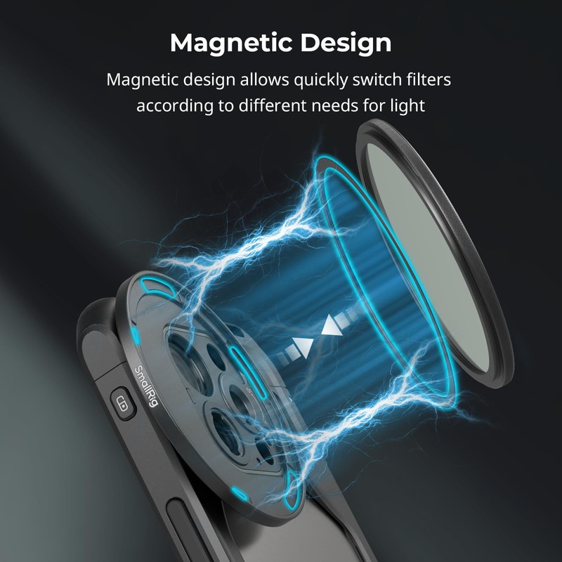 SMALLRIG 67 mm Magnetic Circular Polarising Filter Including 67 mm