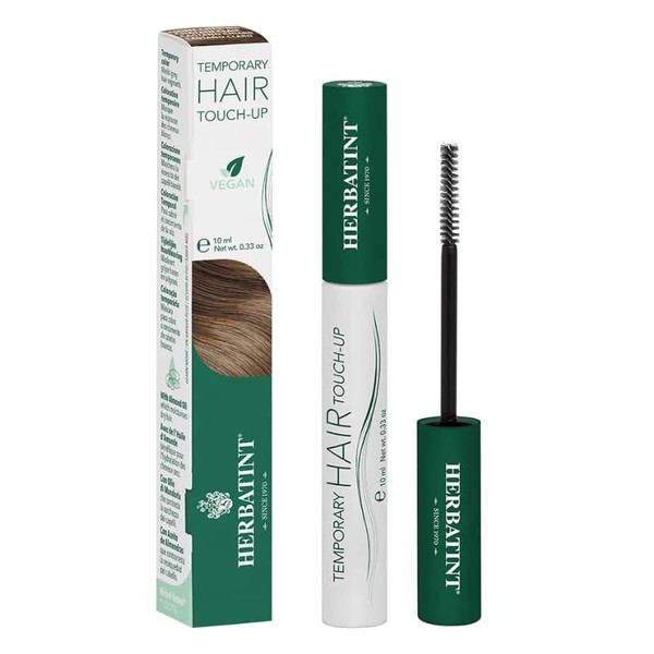 Herbatint Temporary Hair Touch-Up Light Brown - Instant Hair Regrowth, Grey Hair, 93% Ingredients of Natural Origin