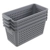 Annkky Plastic Small Storage Baskets, 4 Packs Kitchen Cupboard Baskets