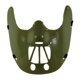 Cannibal Hannibal Plastic Restraint Costume Muzzle Mask w/Elastic Strap (Green)