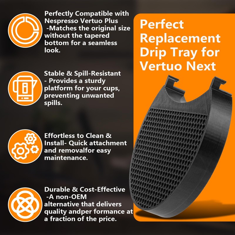 Compatible with Nespresso Drip Tray Replacement for Vertuo Plus Machines