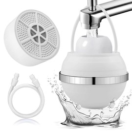 Bath Filter for Tub, Bathtub Water Filter for Tub Faucet Remove Contaminants Chlorineand Fluoride, Bath Ball Filter Water Guard Hard Water Softener, Enhances The Health of Skin, Hair, Nails