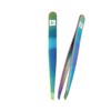 T4B ILU Professional Eyebrow Tweezers Stainless Steel 1pc (Rainbow)