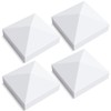 VIVIDA 4" x 4" Fence Post Caps, Pyramid PVC Vinyl