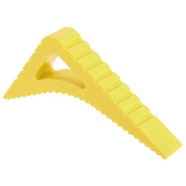 uxcell 1 Pcs Door Stoppers for Bottom of Door, 0.83 inch Door Stops, Rubber Door Stopper Wedge, Window Stopper Door Gaps Sturdy Stackable, Yellow