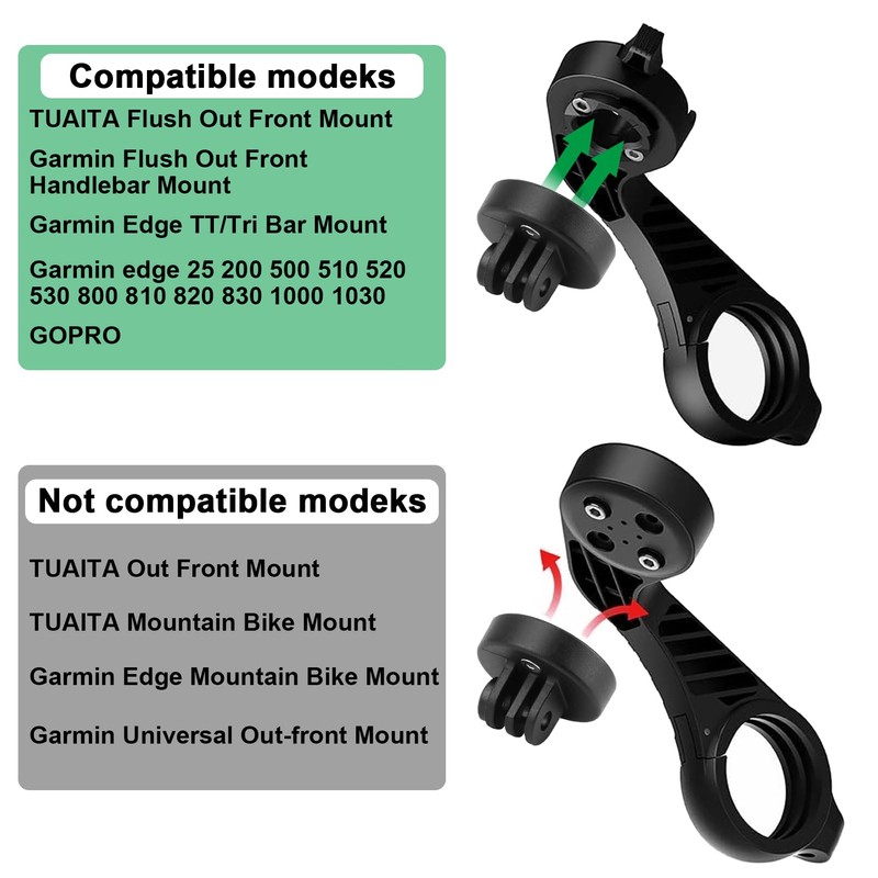 Bike Mount Compatible Adapter Stem Top Cap Computer Mount with