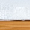 Household Essentials Slatted Natural Bamboo Hamper with Cushioned Lid and
