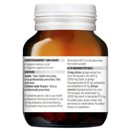 Blackmores Ginkgo Brahmi 40 Tablets