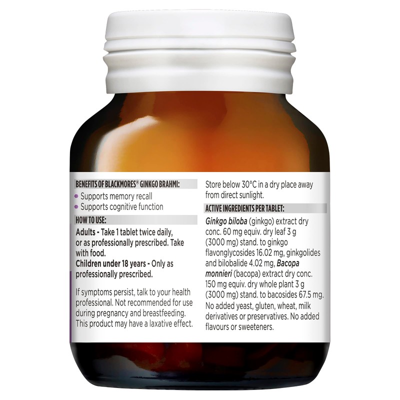 Blackmores Ginkgo Brahmi 40 Tablets