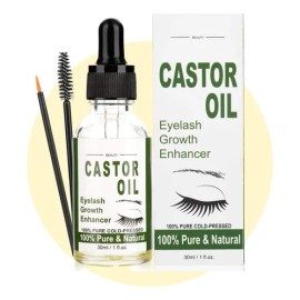 Serum Realzador Crecimiento Pestañas De Aceite Recino 30ml F