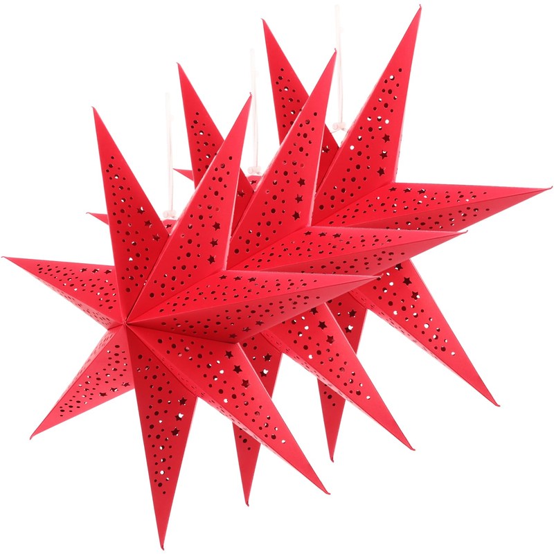Gadpiparty 3pcs Star Pendant Lampshade Hanging Star Ceiling Shade for
