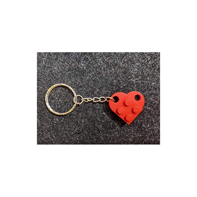 BrickCrafts Single Heart Keychain