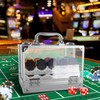 GSE 600pcs Poker Chip Cases, Casino Grade Acrylic Poker Chips