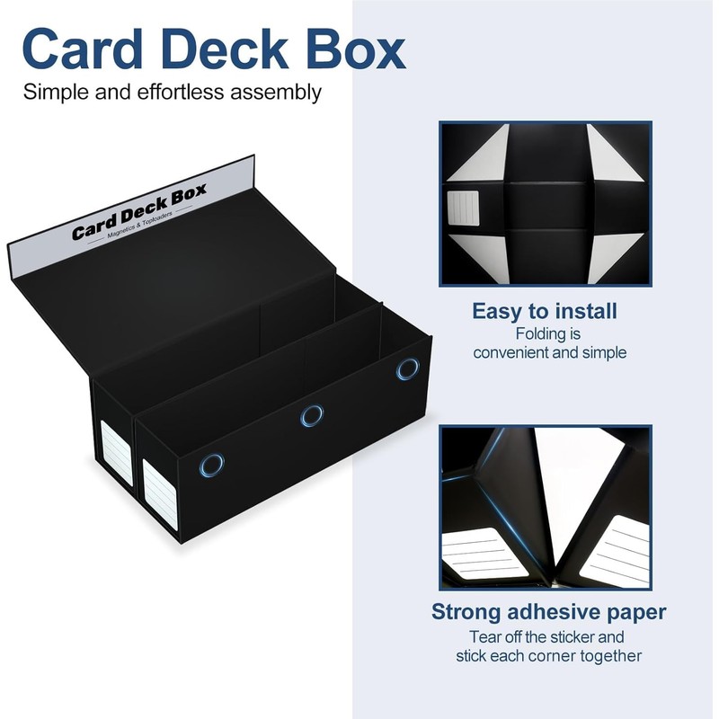 RyshePro Trading Card Storage Box with Magnetic Closure for 2400+