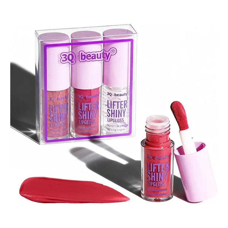Kit 3 Brillos Labiales Lip Oil Glitter Gloss Hidratante 03
