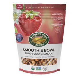 Nature's Path Organic Gluten Free Smoothie Bowl Superfood Granola, 9.5 Ounce (Pack of 6), Non-GMO, Low Glycemic Index, Powered by Super Greens