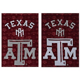 Flag, Suede, Glitter, DS, Garden Size, Texas A&M