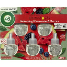 AirWick Refills Wall Plug, 5 Count Packs, Each 5ct. Comes w/ Advanced Warmer