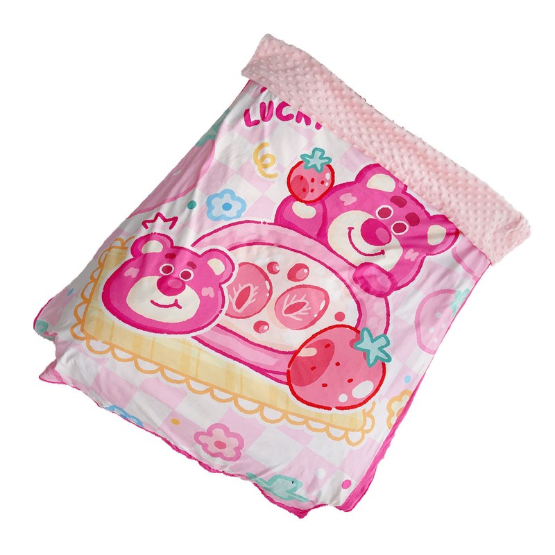 Baby Raised Dot Blanket Cartoon Soothing Soft Baby Dotted Blanket