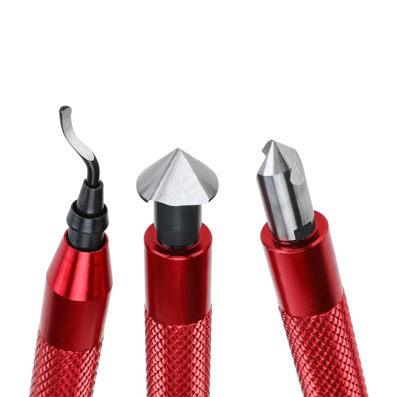 NORJIN Deburring Tool Set with 10 High-Speed Steel Rotary Burr