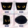 DEMACYA Makeup Bag for Purse Waterproof Funny Black Cat Evil