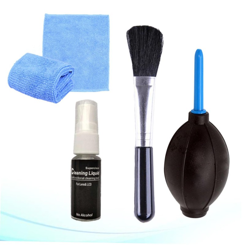 COHEALI 4Pcs Computer Cleaning Kit Air Blower Brush Fluid and