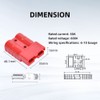 cnaodun 4 Pcs 6-10 Gauge Anderson Connector Plug 50A 12-36V