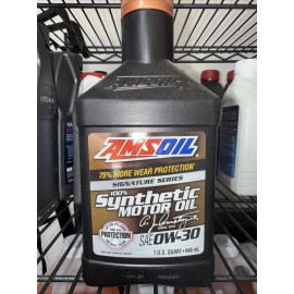 AMSOIL FREE SHIPPING 1 Qt Amsoil 0W-30 Signature Series 100% Synthetic Motor Oil #AZOQT