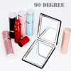 2-Pack Elegant Compact Travel Makeup Mirrors for Men Women, Dual-Sided