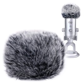 YOUSHARES Blue Yeti Pop Filter for Blue Yeti Microphone, Yeti Pro USB Condenser Mic, Windscreen Muff for Filtering Plosives and Hissing Noise, Mic Wind Cover