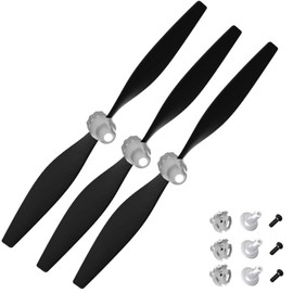 FLYCOLOR 3 Sets F4U RC Aircraft Propellers with Propeller Savers and Adapters for VolantexRC 761-8 761-9 T28 Aircraft