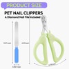 KALAMANDA Pet Cat Nail Clippers with Nail File, Stainless Steel