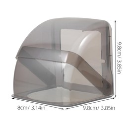 ARTIBETTER 2Pcs Outdoor Waterproof Outlet Cover with Stretch Design, Weatherproof Plastic Box for Exterior Electrical Switch and Receptacle Protection, Black 3.85X3.85X3.14In