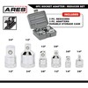 ARES 36017 – 6-Piece Socket Adapter Set – 1/4-Inch, 3/8-Inch,